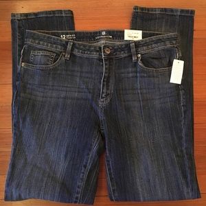 Liz Claiborne straight leg jeans, size 12